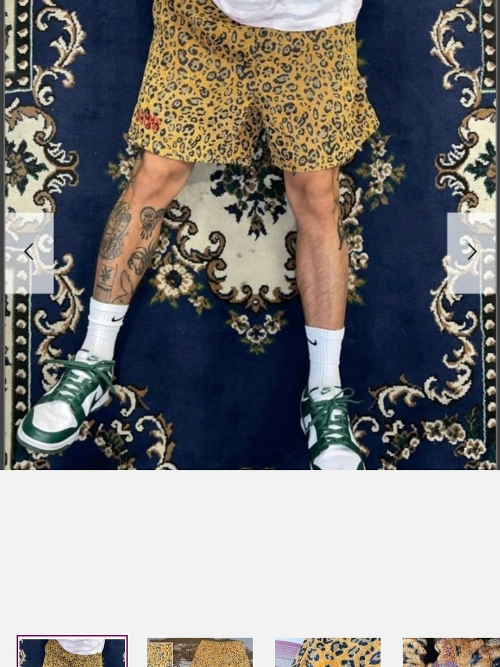 Pleasures Now LEOPARD SHORTS